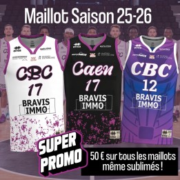 Maillots CBC saison 2025/2026
