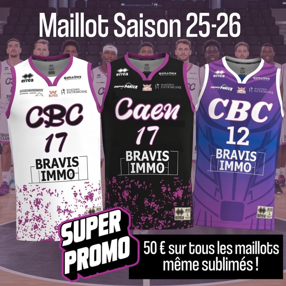 Maillots CBC saison 2025/2026