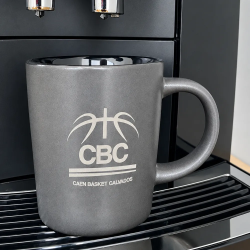 Mug céramique noir mate 250 ml avec gravure logo CBC