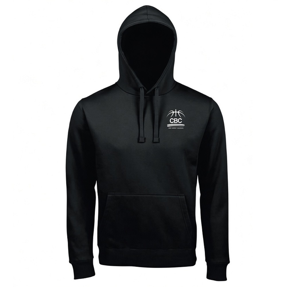 Sweat à capuche noir homme CBC