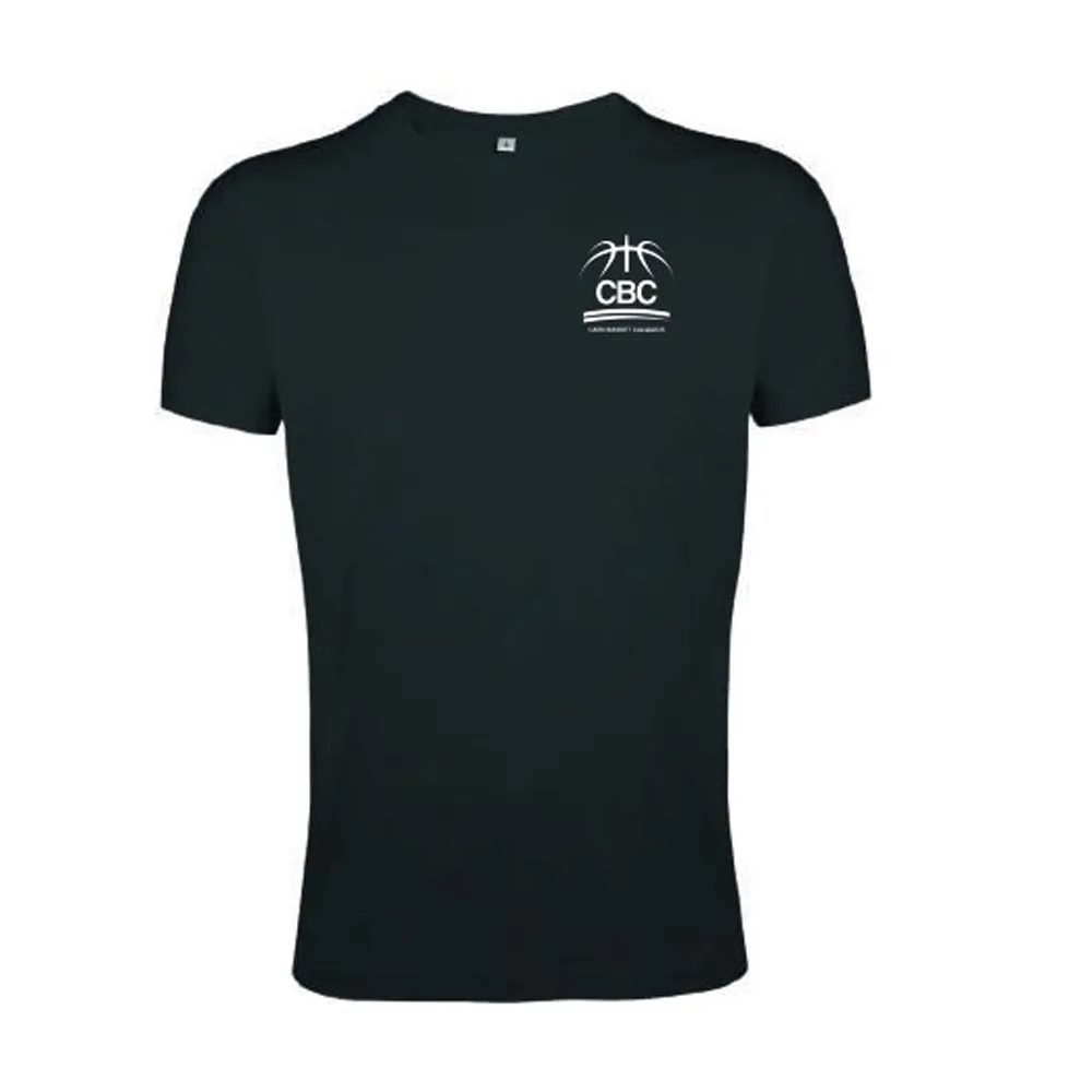 T-shirt col rond pour Femme noir/blanc en jersey - CBC